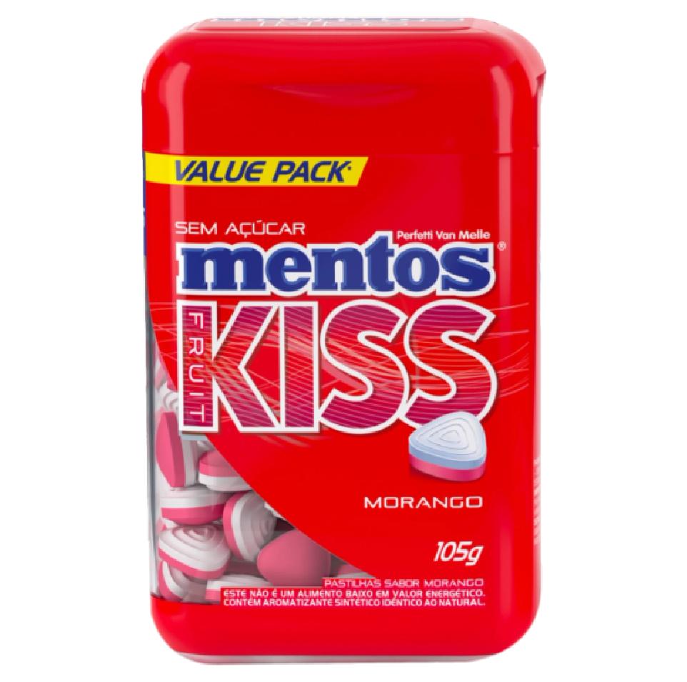 Imagem 1 do produto: PVM MENTOS POTE VALUE PACK 105G KISS MORANGO 10U