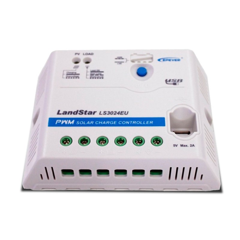 Imagem 3 do produto: Controlador de Carga PWM 30A 12/24V - Epever Landstar LS3024EU
