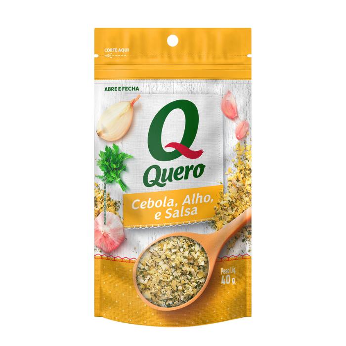 KH QUERO POUCH 40G CEBOLA, ALHO E SALSA 24U