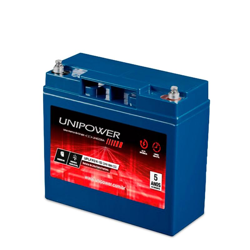 Imagem 1 do produto: Bateria Solar de Lítio 250Wh - Unipower UPLFP24-10 4000 ciclos