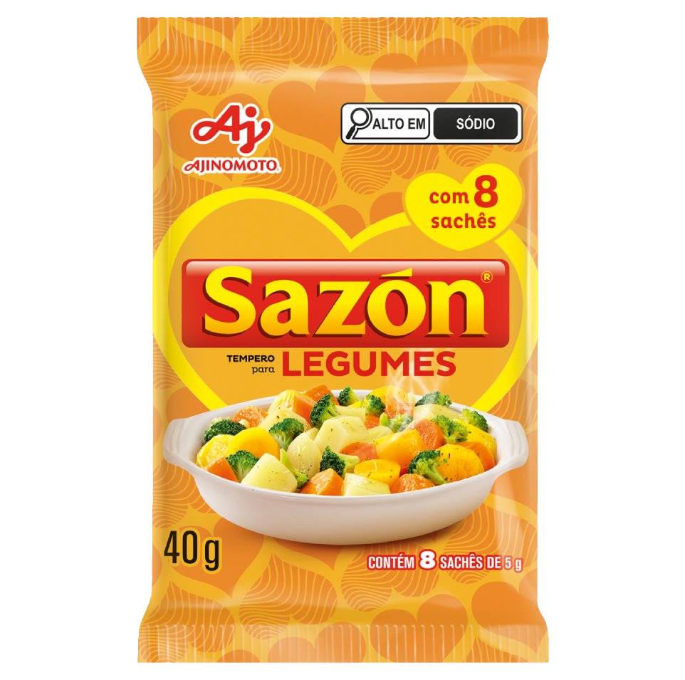 AJI SAZON 40G AMARELO 5GX8SCX48P