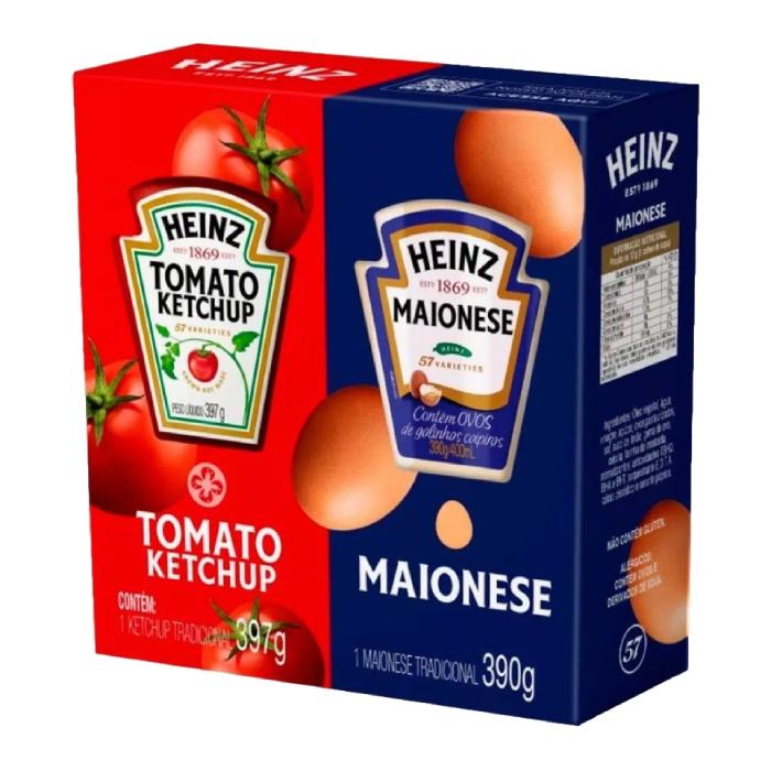 Imagem 1 do produto: KH HEINZ PACK 787G KETCHUP+MAIONESE 8U