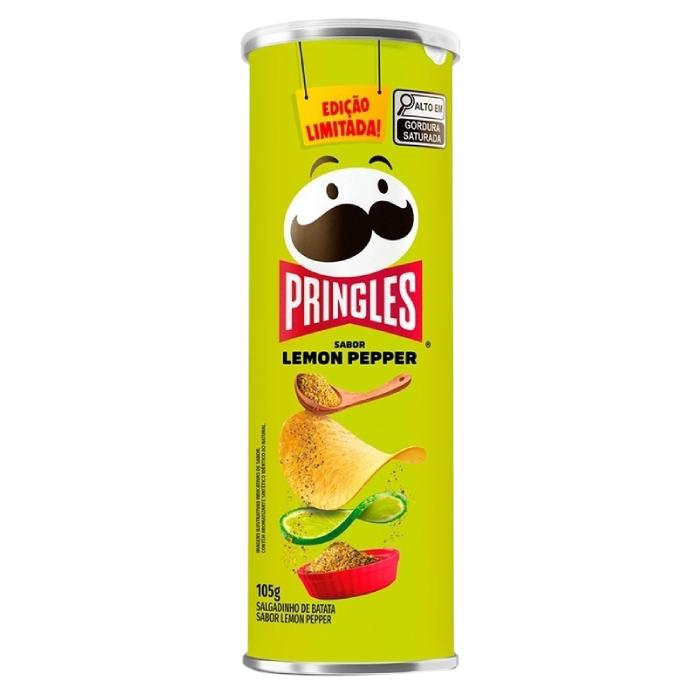 PRINGLES 105G LEMON PEPPER 18U