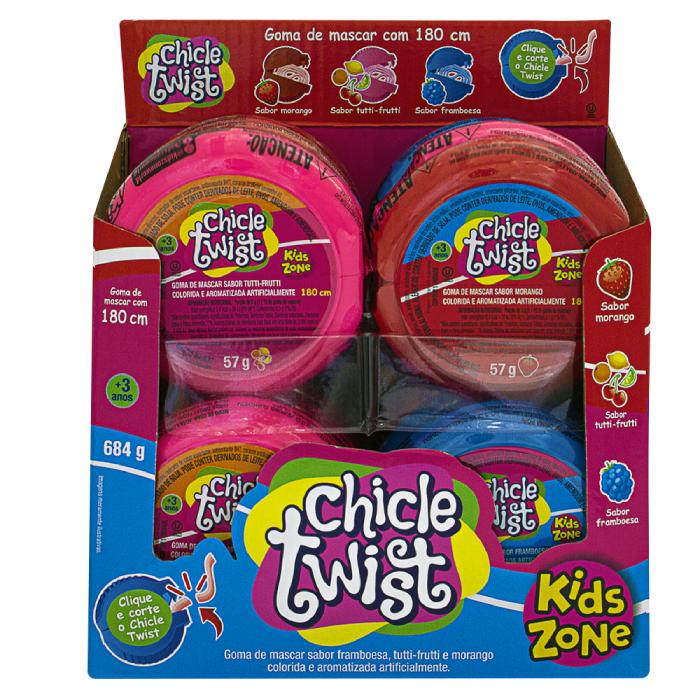 Imagem 1 do produto: KIDS CHICLE TWIST 57G 2DPX12UN