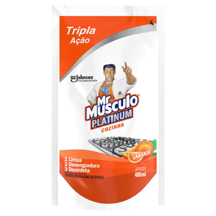 SCJ MR MUSC 400ML SC PLATINUM COZINHA LARANJA 12U
