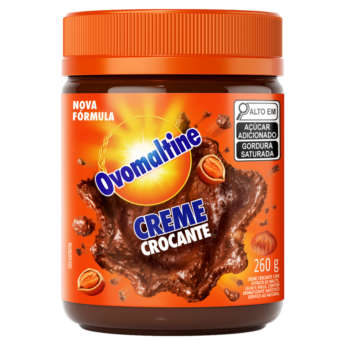 AB OVOMALTINE CREME 260G CROCANTE POTE 12U