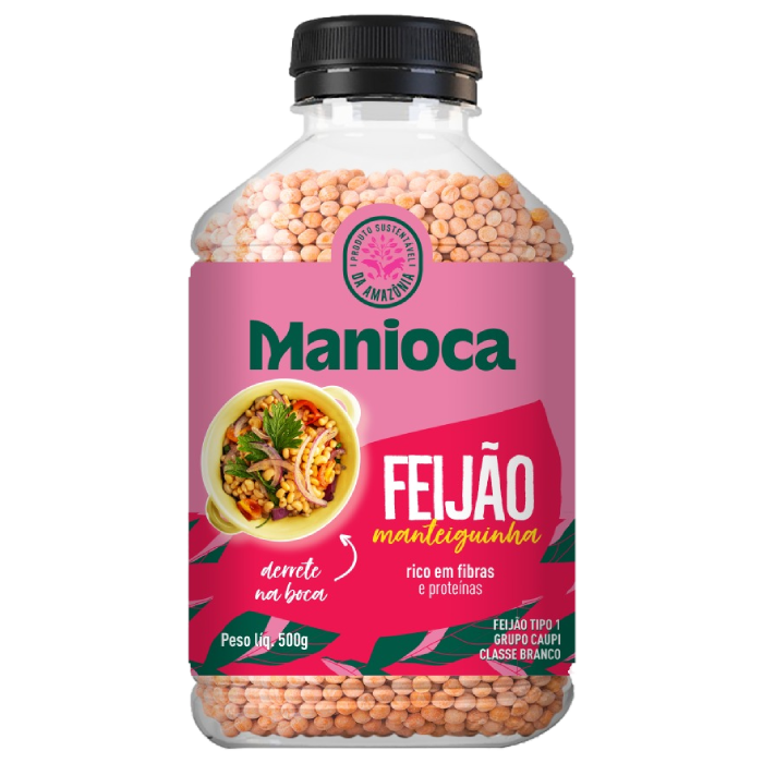 MANIOCA FEIJAO 500G MANTEIGUINHA POTE 12U