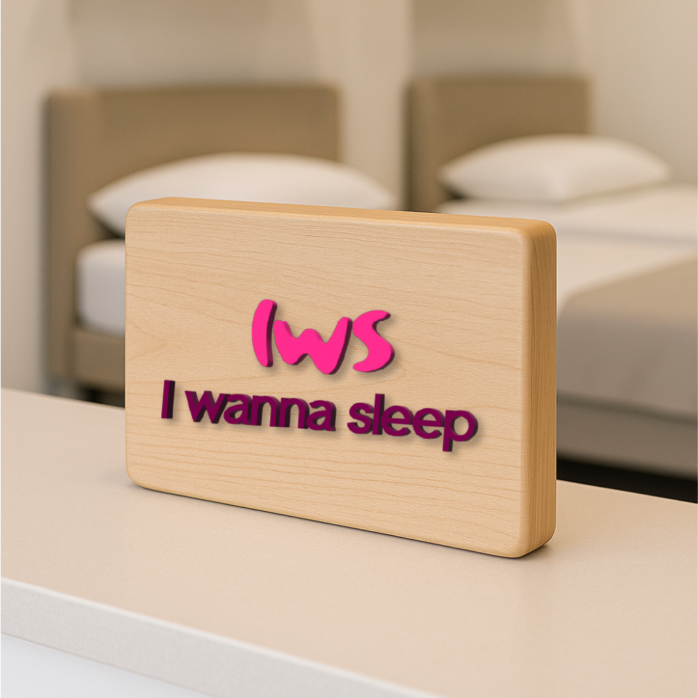 Imagem 1 do produto: VM - Placa MDF I wanna sleep