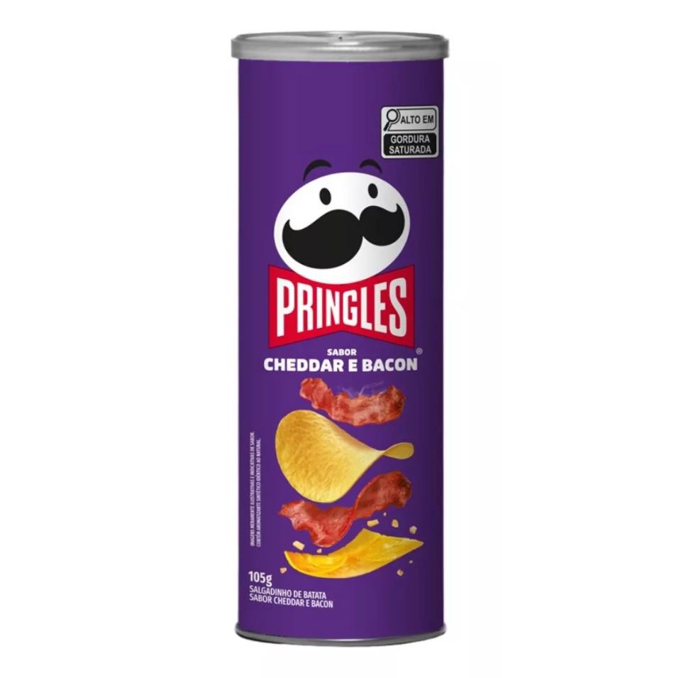 PRINGLES 105G CHEDDAR BACON 18U