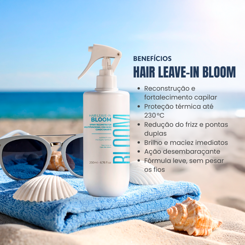 Imagem 2 do produto: Hair Leave-in Bloom – Spray Reconstrutor Multifuncional