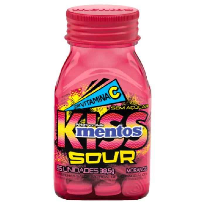 PVM MENTOS POTE 38,5G KISS SOUR MORANGO 6DPX6U