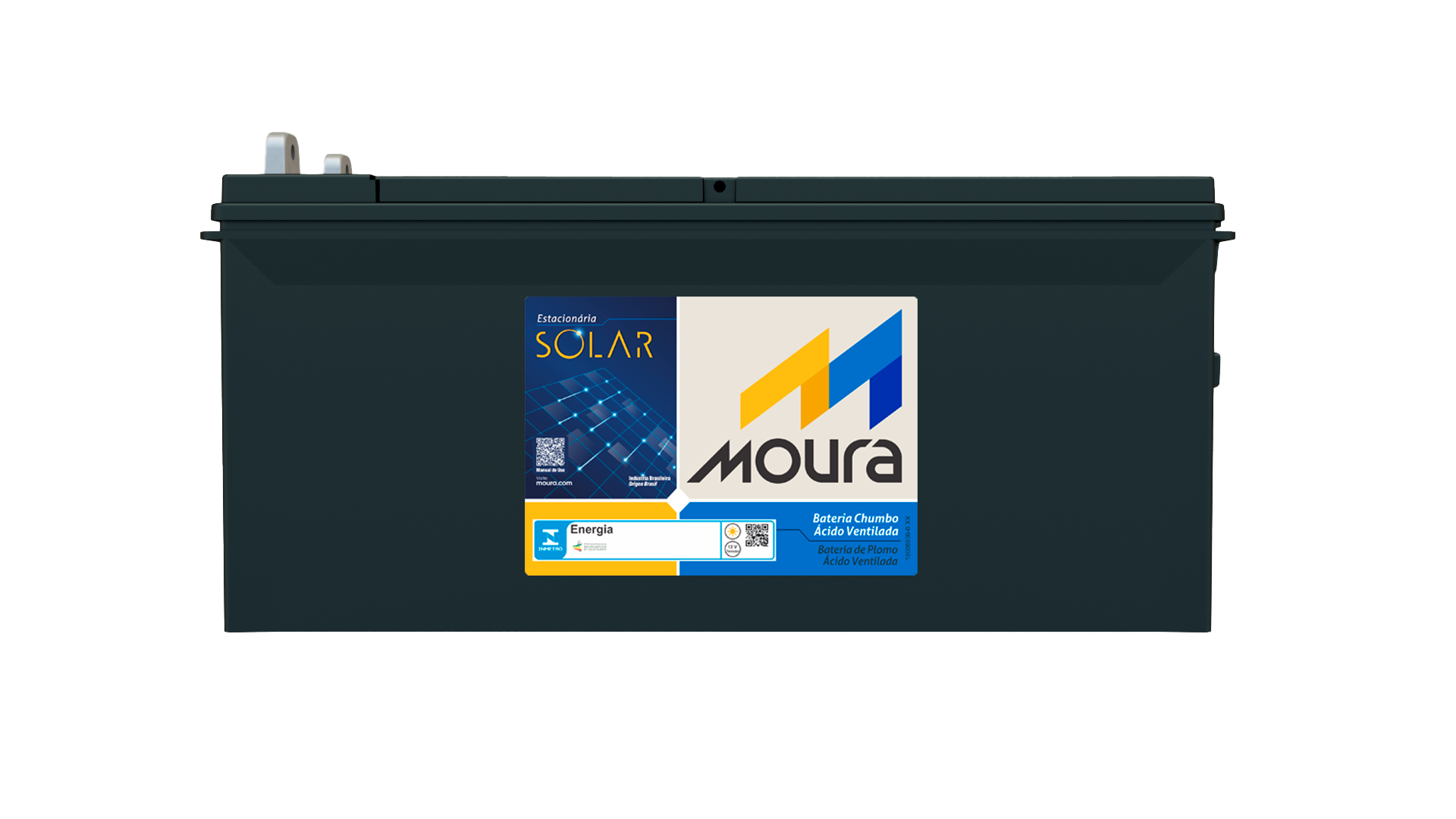 Imagem 2 do produto: Bateria Solar Estacionária Moura 12MS234 (220Ah) / 1800 Ciclos