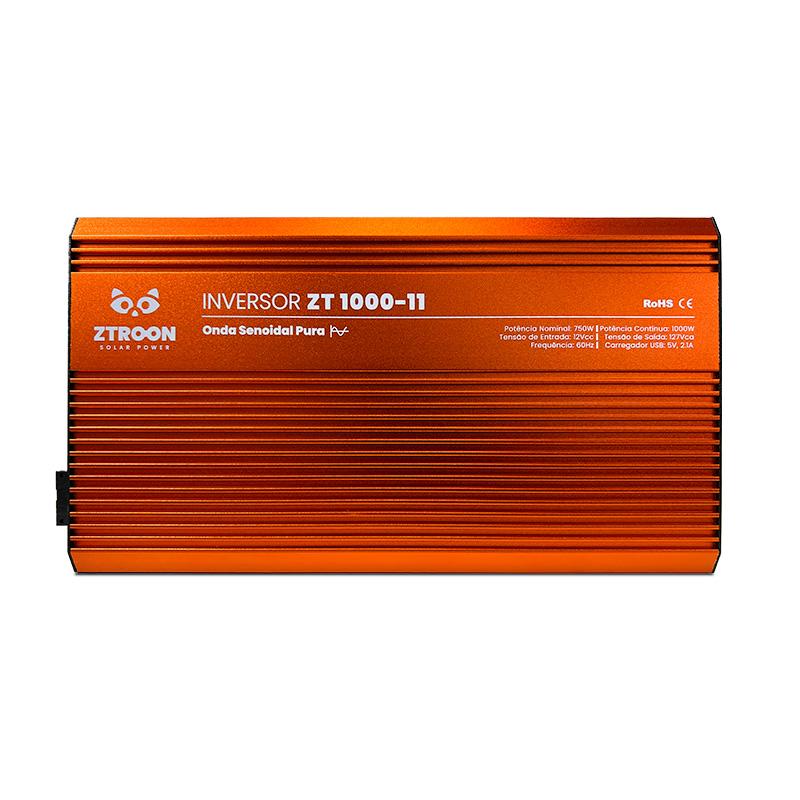 Imagem 1 do produto: Inversor Off Grid Senoidal ZTROON ZT1000-11 - 1000W - 12/127V