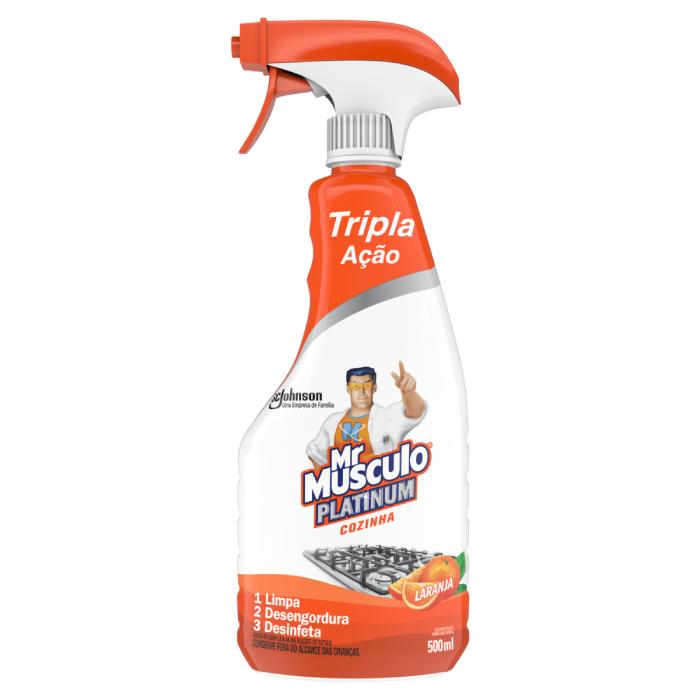 SCJ MR MUSC 500ML AP PLATINUM COZINHA LARANJA 12U