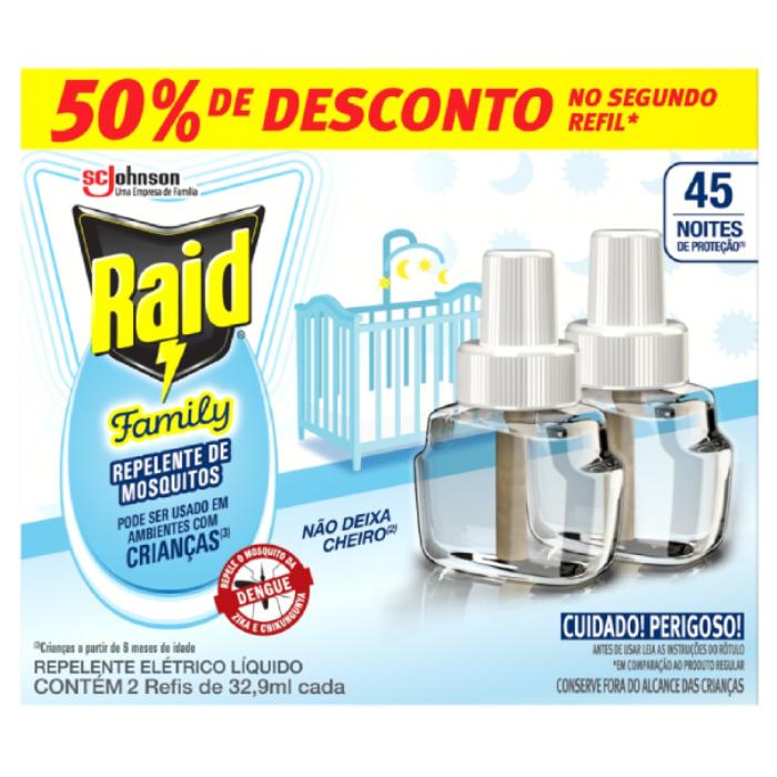 SCJ RAID ELET LIQ 32,9ML RF 45N FAMILY PROMO 50PCT 12U