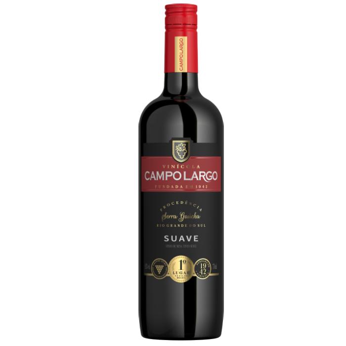 ZL VINHO MESA CAMPO LARGO 750ML TINTO SUAVE 12U