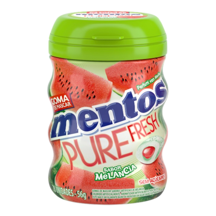 Imagem 1 do produto: PVM MENTOS GARRAFA 56G PURE FRESH MELANCIA 6DPX6GF