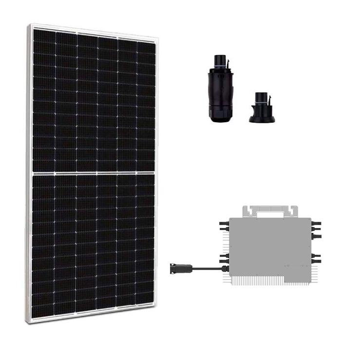 Compre múltiplos p/ maiores potências |  Energia: até 74.4kWp | Potência: 0.62kWp | Paineis: 1x 620Wp | Microinversor: Deye de 2250W | Estrutura: Base p/ Laje | Acessórios: Conectores CA + MC4, Cabo CC, Endcap | Vca: 127/220V ou 220/380V