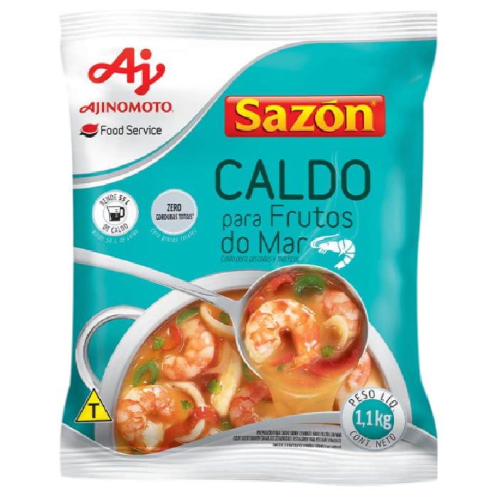 AJIFS CALDO SAZON PRO 1.1KG FRUTOS DO MAR 6U