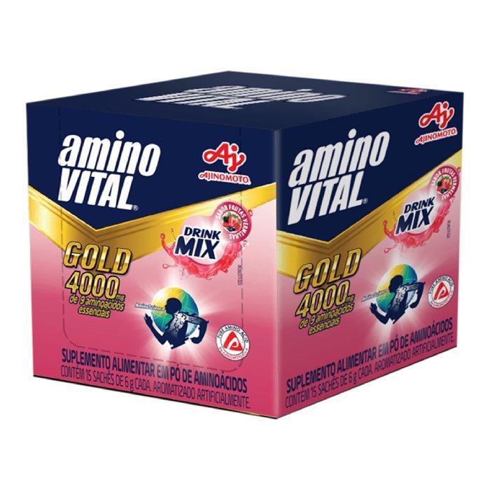 AJI AMINOVITAL GOLD 6G FRUTAS VERMELHAS 4DPX15U