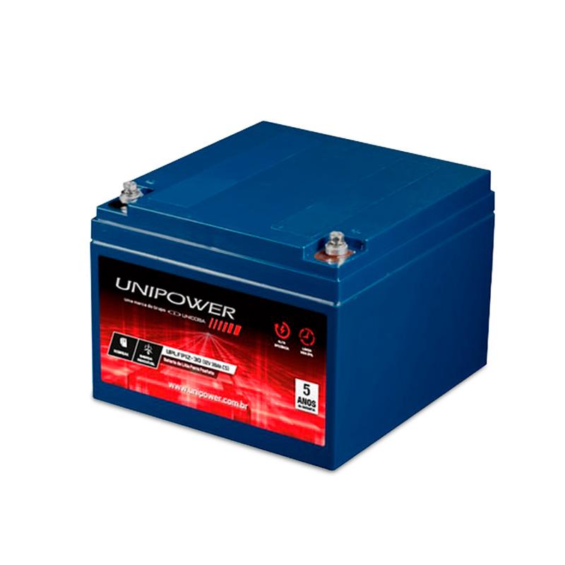 Imagem 1 do produto: Bateria Solar de Lítio 371Wh - Unipower UPLFP12-30 4000 ciclos