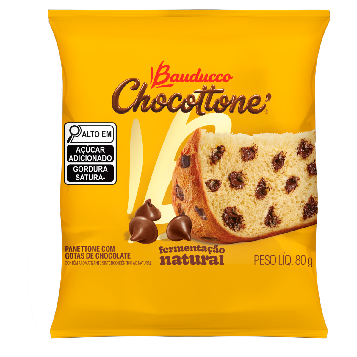 BAUDUCCO PANETONE 80G FPK MINI CHOCOTONE 25U