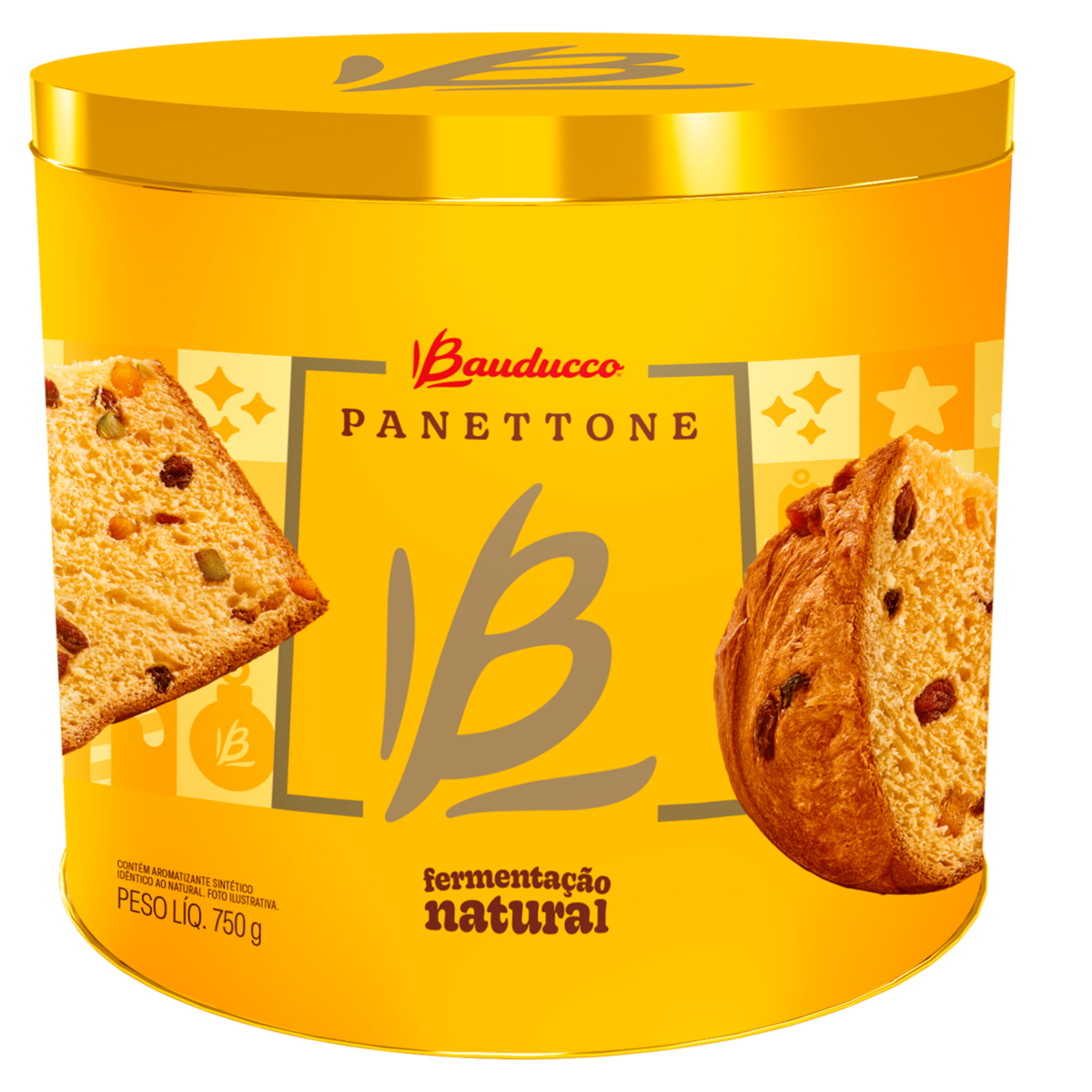 BAUDUCCO PANETONE 750G LATA TRADICIONAL 6U