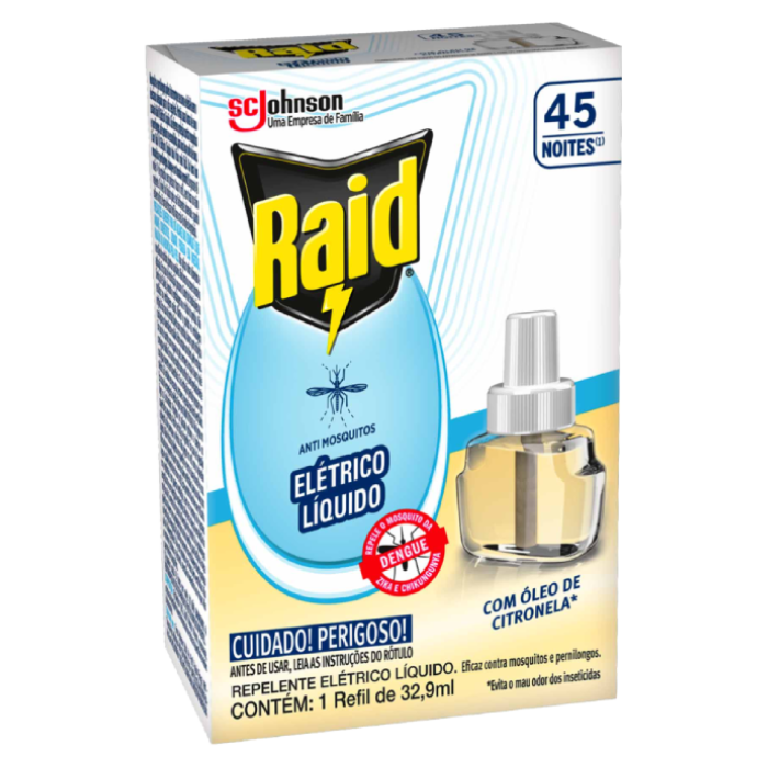 SCJ RAID ELET LIQ 32,9ML RF 45N CITRO 12U