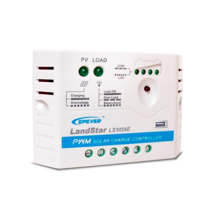 Imagem 3 do produto: Controlador de Carga PWM 10A 12/24V - Epever Landstar LS1024EU