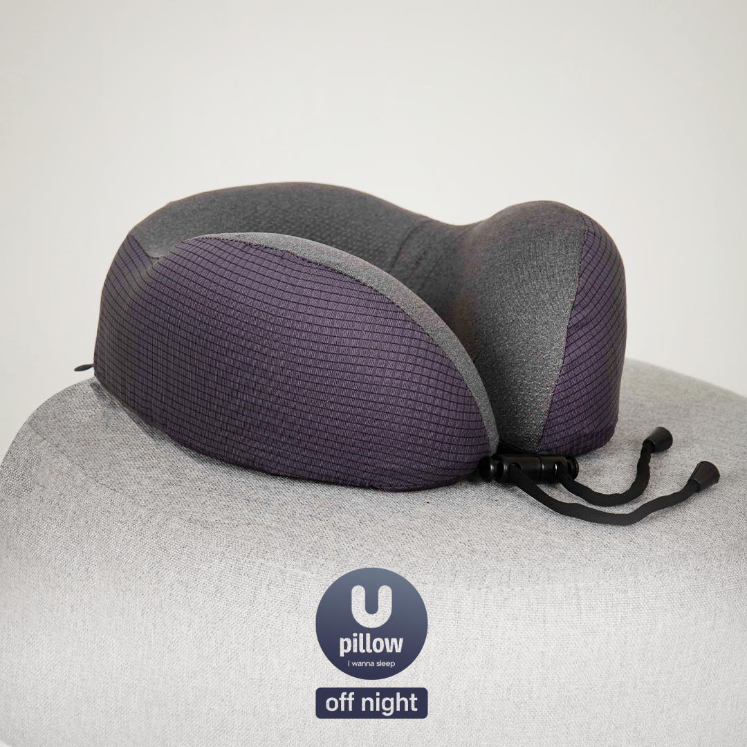 Travel Pillow U - IWS Off Night Cinza