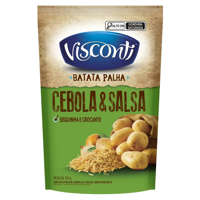 VISCONTI BATATA PALHA 105G CEBOLA E SALSA 20U