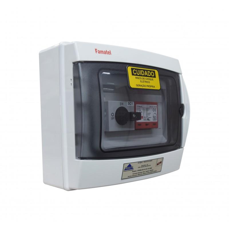 Stringbox NeoSolar. Ganhe tempo e segurança na instalação do seu sistema de energia solar com caixa de proteção Proauto. 2 Entradas e 1 Saída. IP65.