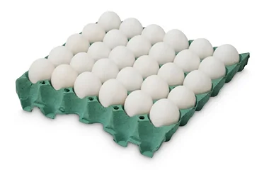 OVOS BRANCO GRANDE - BANDEJA C/30