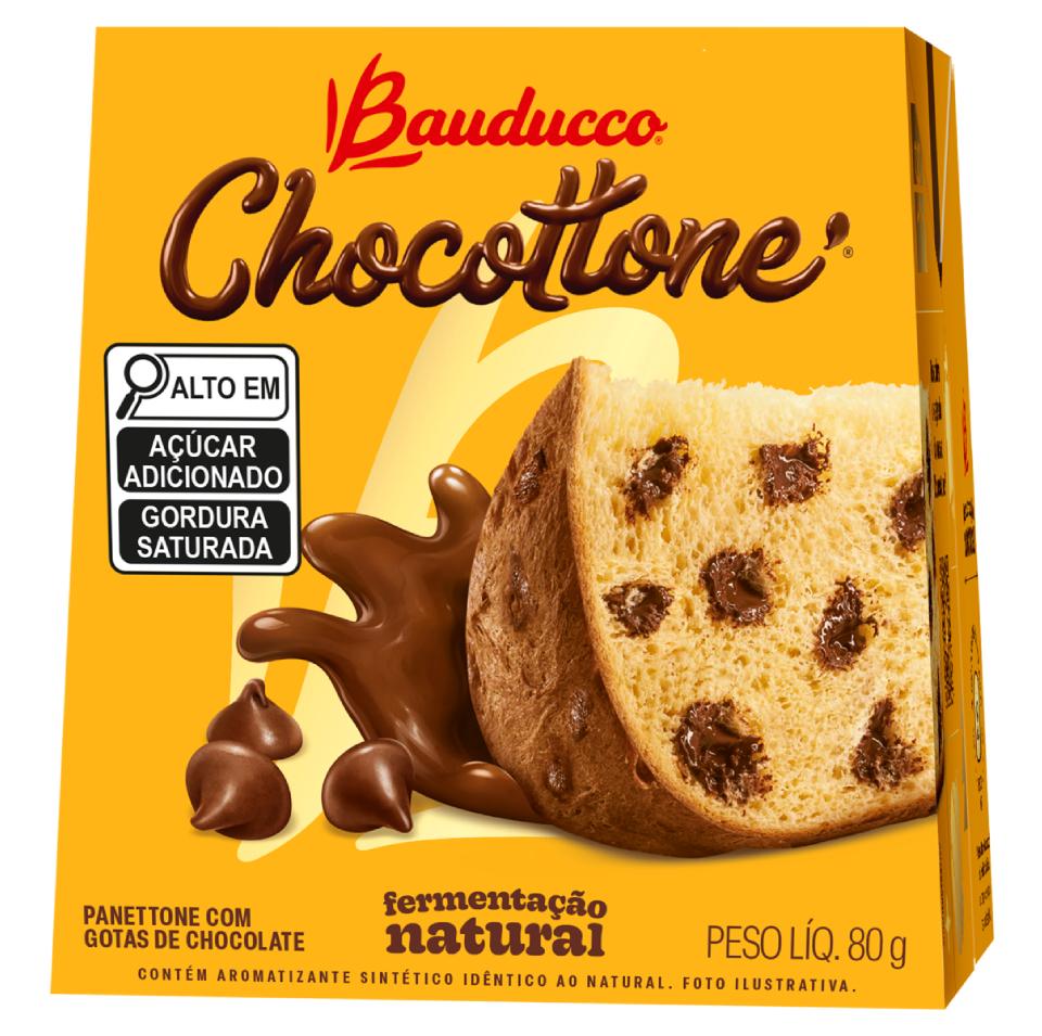 Imagem 1 do produto: BAUDUCCO PANETONE 80G MINI CHOCOTONE 24U