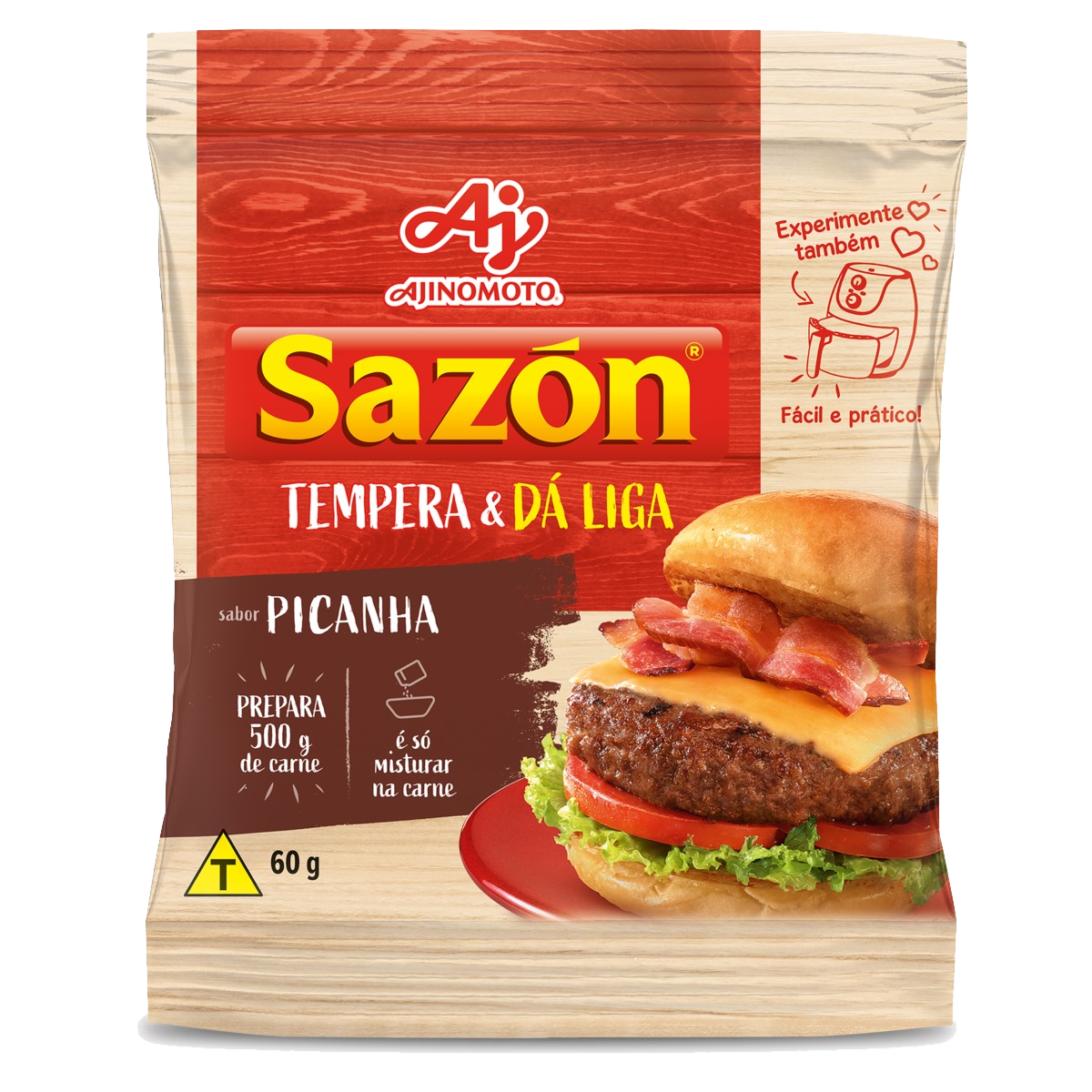 (FL) AJI SAZON TEMPERA DA LIGA 60G PICANHA 4DPX12U