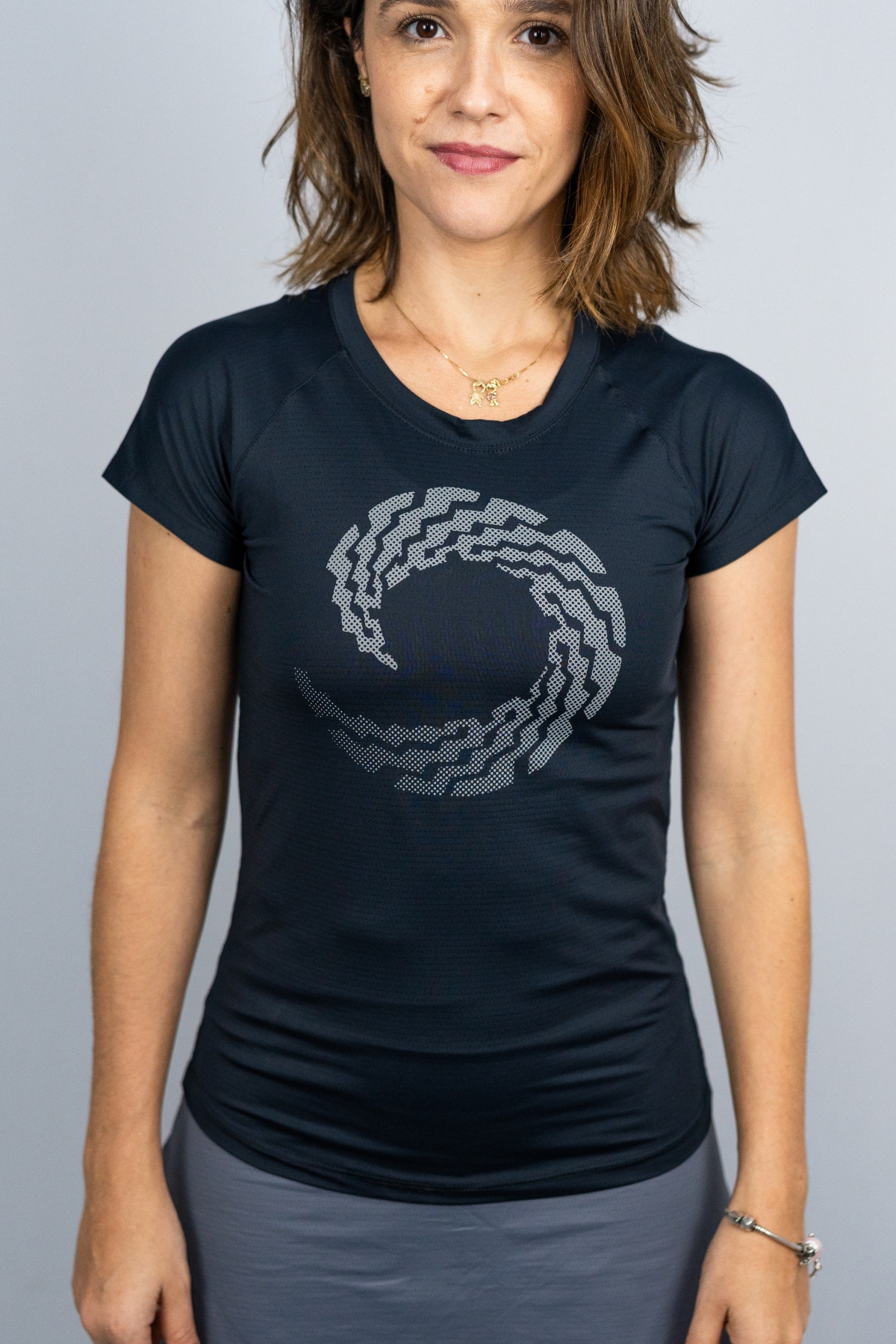 Imagem 1 do produto: BABY LOOK DRY - PRETA LOGÃO