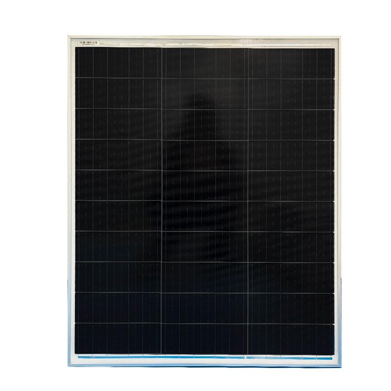 Painel Solar 100W ZTROON com 30 células de silício monocristalinos. Gera até 500Wh/dia em condições de STC e possui garantia de 12 anos contra defeito de fabricação