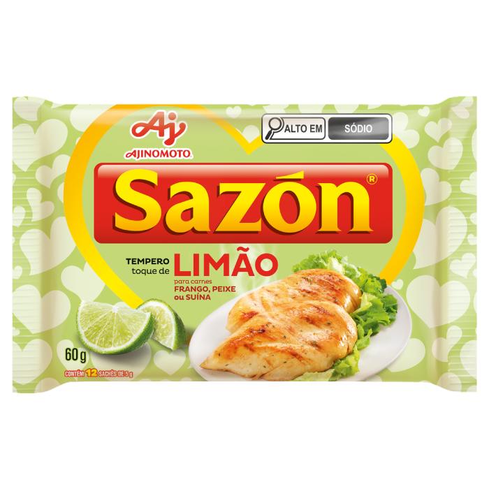 Imagem 1 do produto: AJI SAZON 60G TOQUE LIMAO 5GX12SCX48P