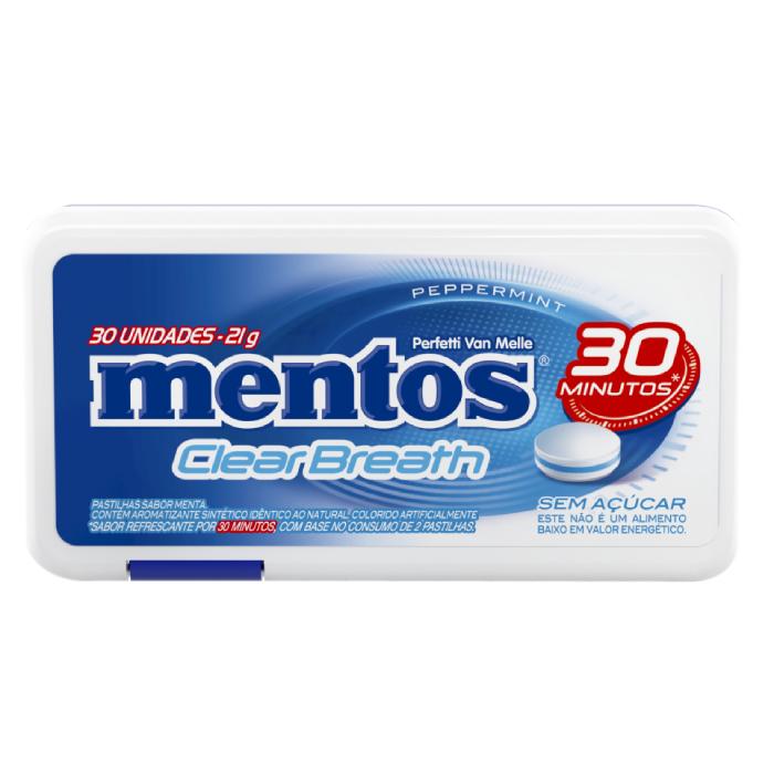 PVM MENTOS CLEAR B 30MIN FLAT 30G PEPPERMINT PORTATIL 12DPX9U