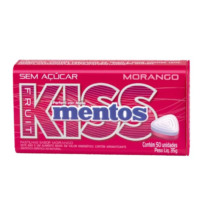 Imagem 1 do produto: PVM MENTOS LATA 35G KISS MORANGO 12DPX12U