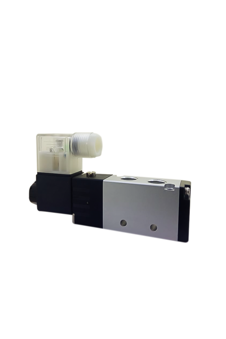 VALVULA S. SOL. 5/2 VIAS 1/4" BSPP (ROSCAS 1/4" ESCAPES 1/8") 24VCC