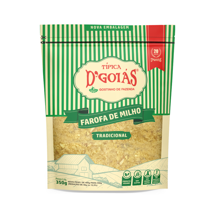 DG FAROFA 350G MILHO TIPICA TRAD 20U