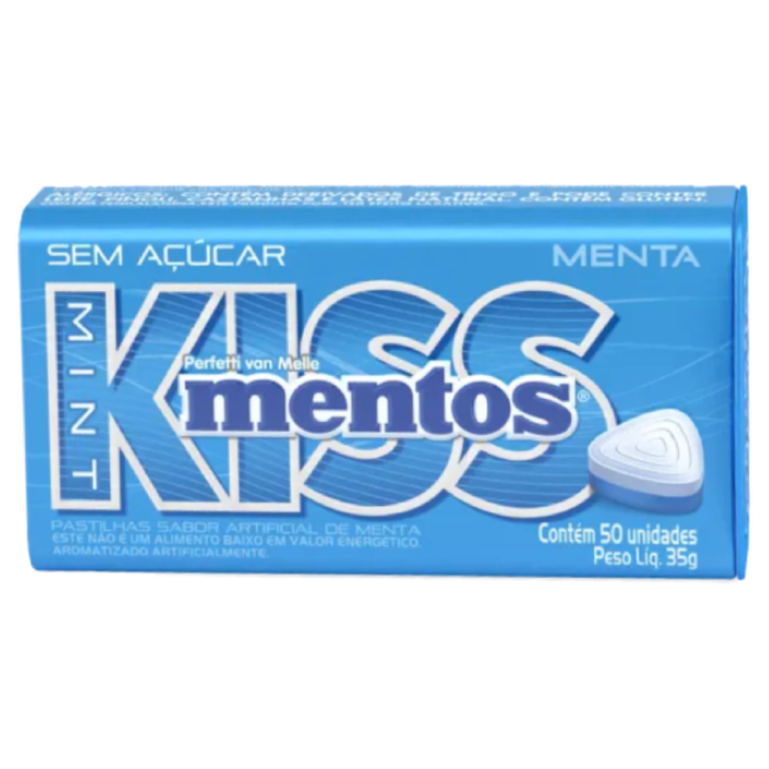 PVM MENTOS LATA 35G KISS MINT  12DPX12U