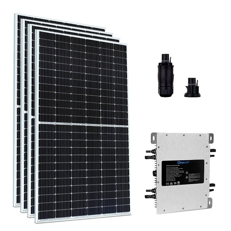 Imagem 1 do produto: Kit Gerador Energia Solar 2,32 kWp - Microinversor Deye c/ Wifi SUN2000 - Painel OSDA (Metálica)