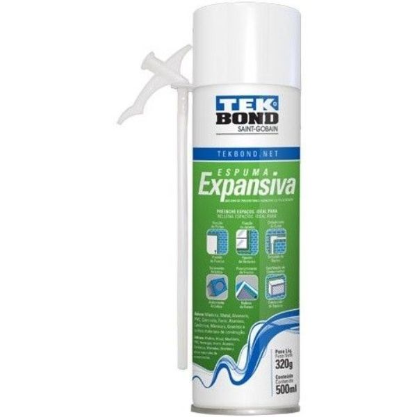 Imagem 1 do produto: Espuma Expansiva 300Ml 180G Tekbond(12) #Tekbond #43709