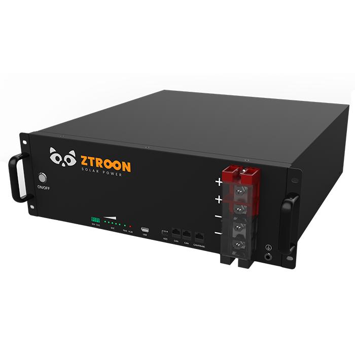 Bateria Solar de Lítio (LiFePo4) com tensão de 48V e capacidade de 5,04Wh, ideal para sistemas de energia solar fotovoltaica. Atinge até 6000 ciclos e tem garantia de 5 anos (já incluindo os 90 dias da garantia legal) contra defeito de fabricação.