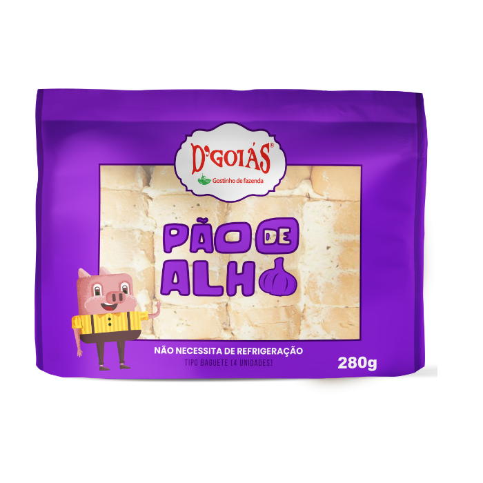 DG PAO DE ALHO 280G BAGUETE S REFRI 12U