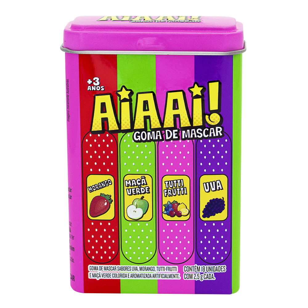 KIDS GOMA DE MASCAR LT 45G AIAAI 2DPX12UN