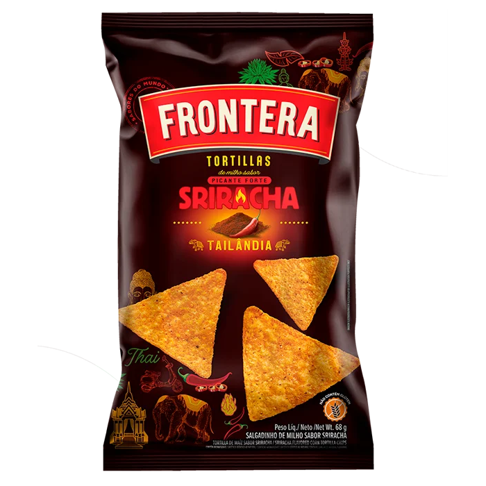 MDB FRONTERA TORTILLA 68G CHIPS SRIRACHA 18U