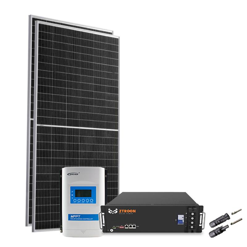 2x 585Wp OSDA| 1x Bateria Lítio 48V 105Ah  | 1x 30A PWM Epever